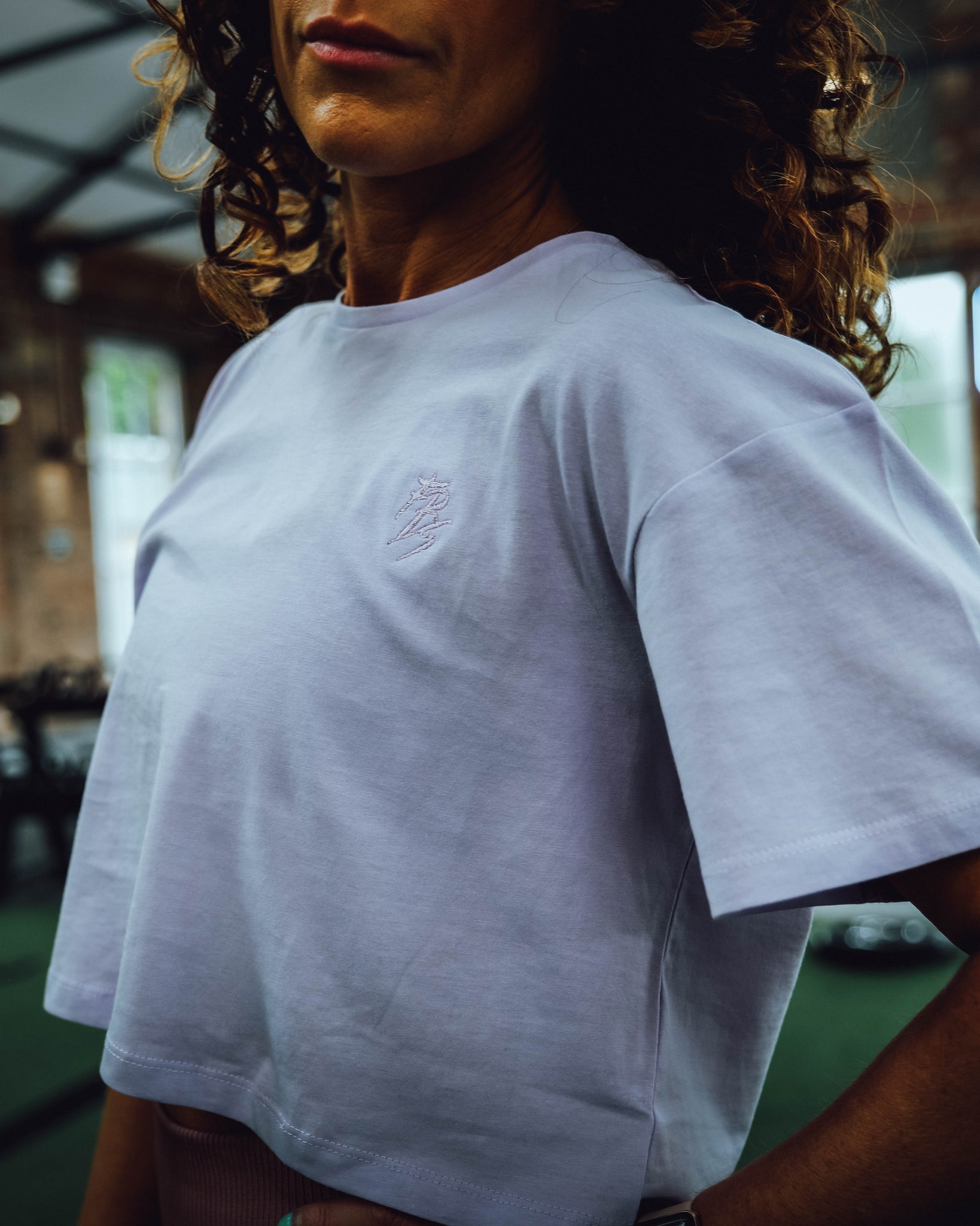 FBS Embroidered Cropped Tee (PRE ORDER) - Full Boar Sports