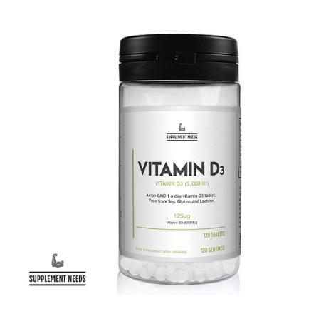 Supplement Needs - Vitamin D3 120 tablets - Full Boar Sports