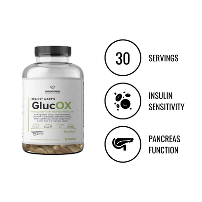 SUPPLEMENT NEEDS GLUCOX - 180 CAPSULES