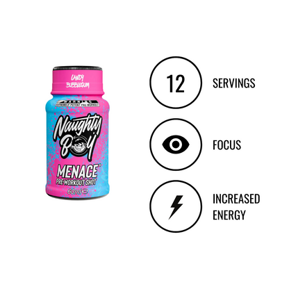 Naughty Boy Menace Pre-Workout Shot (12x60ml)