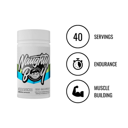 Naughty Boy Creatine Capsules - 120 Capsules