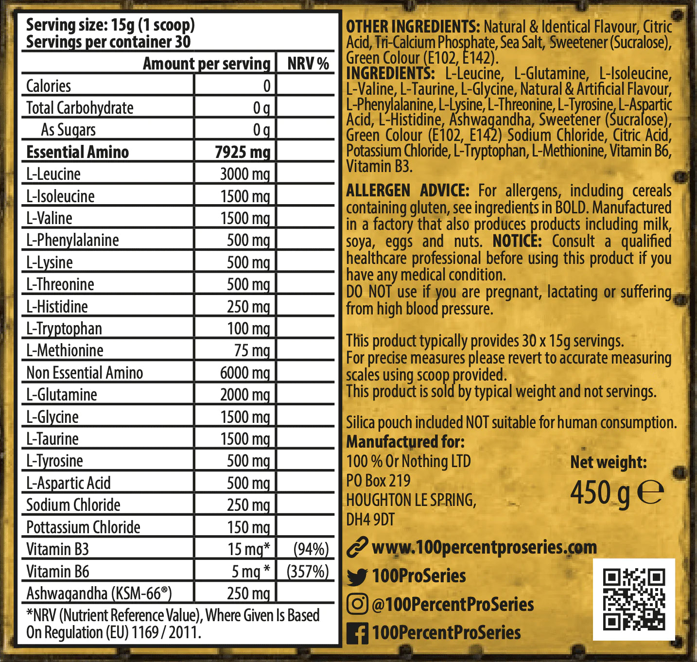 100% or Nothing - EAAmmo 30 servings