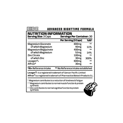 Beast Pharm BIG Z Advanced Night-time Formula