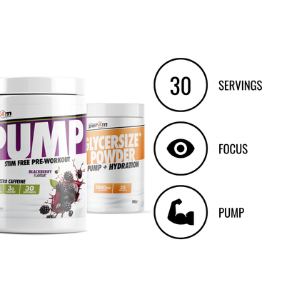 Per4m Pump Stim Free Pre Workout with Glycersize™