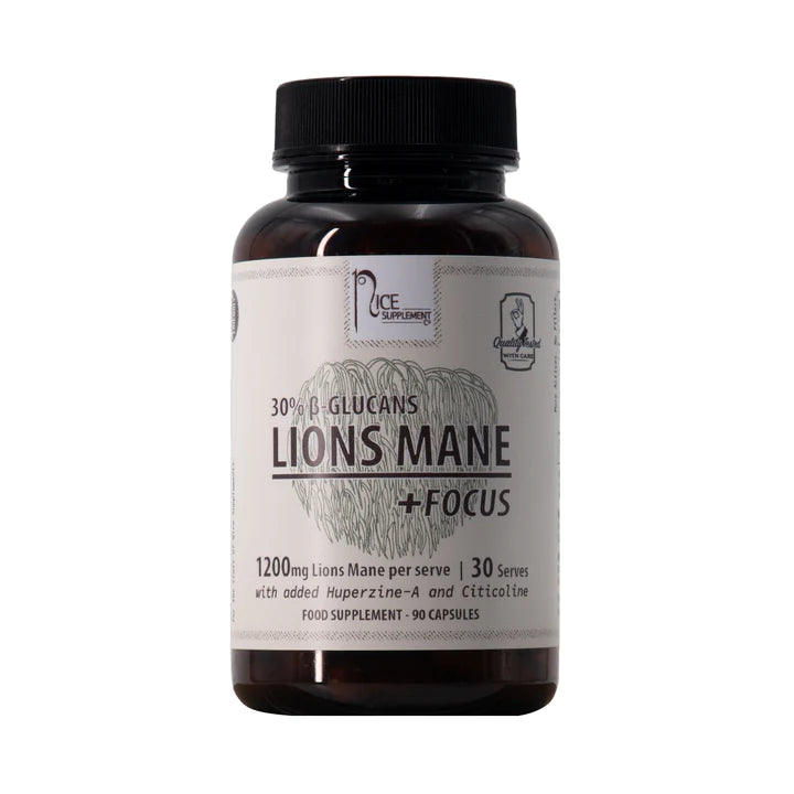 Nice Supplement Co. Lions Mane+ Focus 90 Capsules