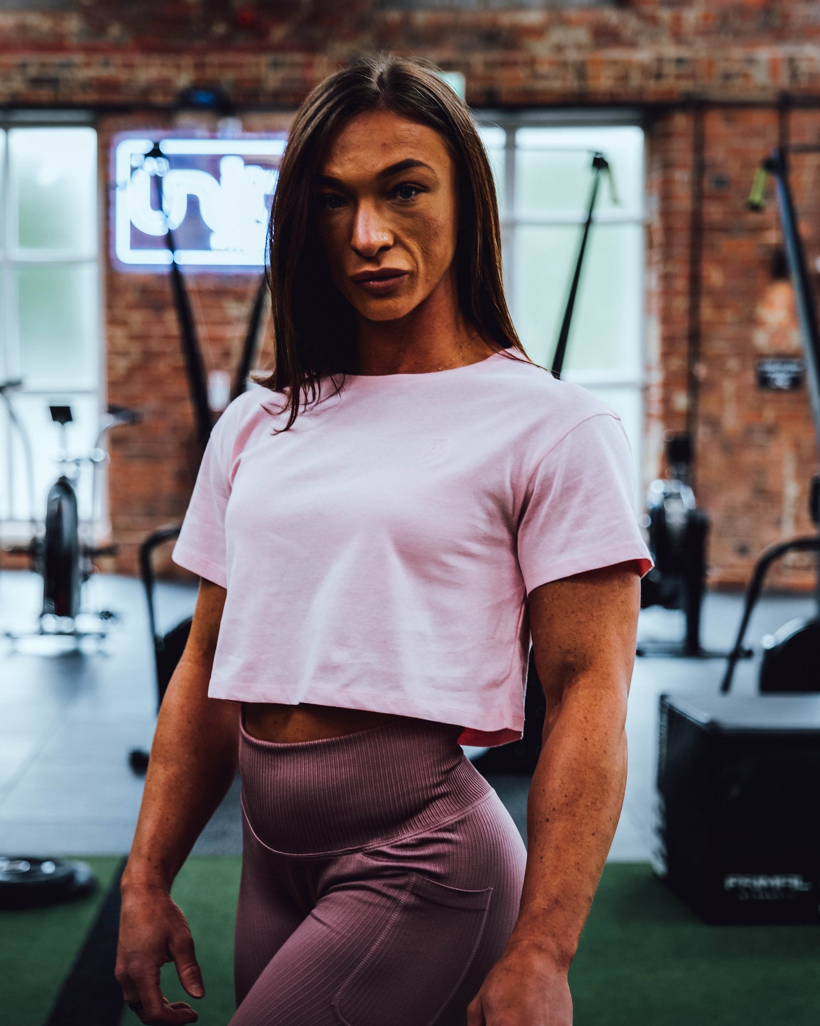 FBS Embroidered Cropped Tee (PRE ORDER) - Full Boar Sports