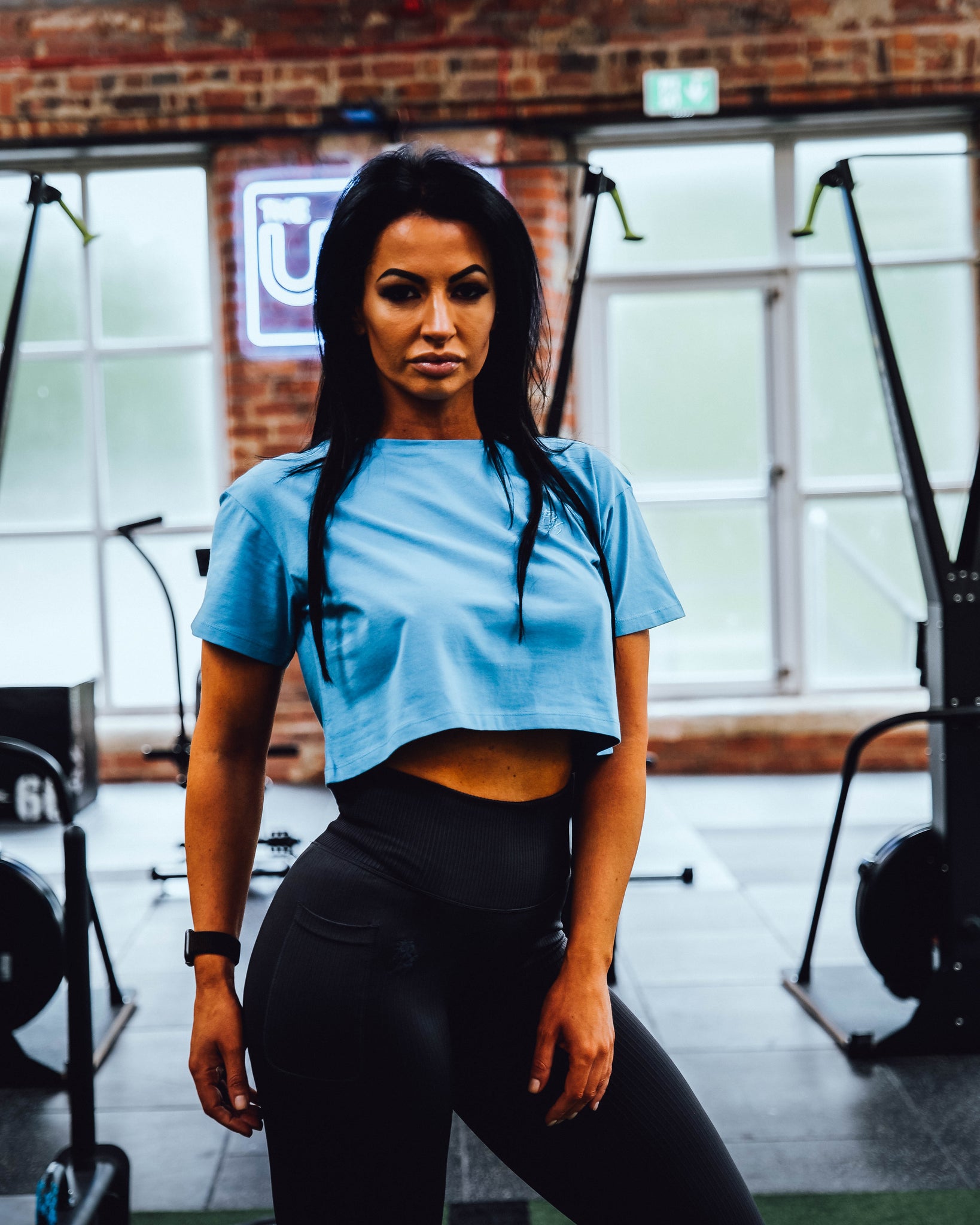 FBS Embroidered Cropped Tee (PRE ORDER) - Full Boar Sports