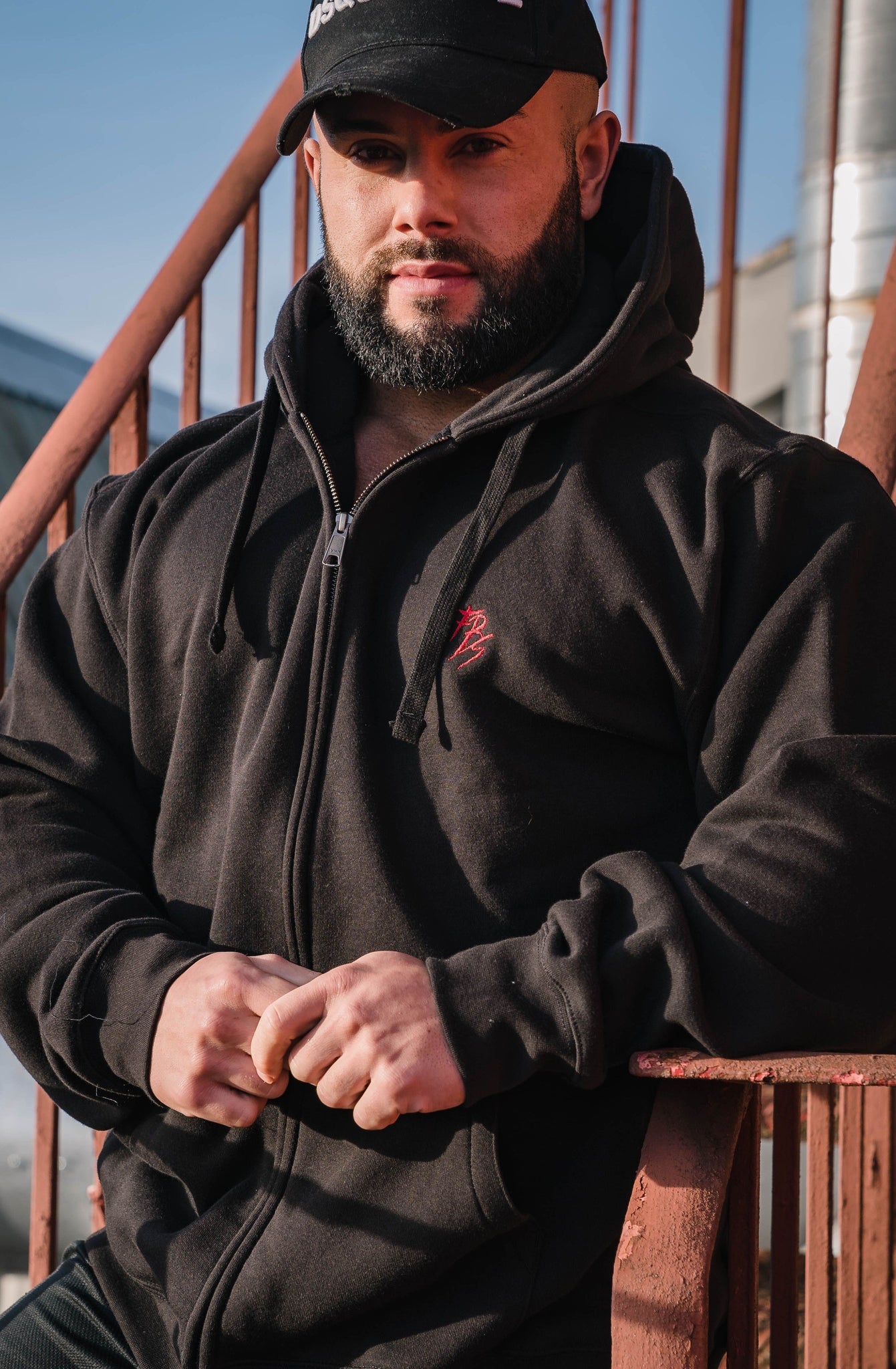 FBS Embroidered Zipped Hoodie - Full Boar Sports