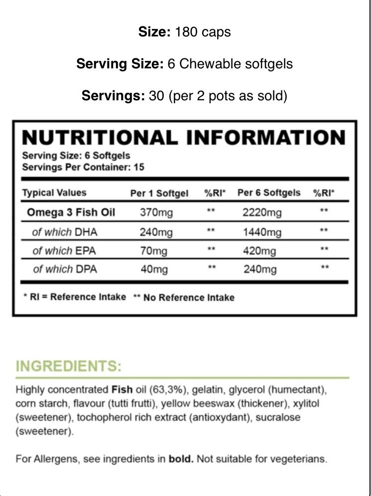Supplement Needs - Omega Pro plus - 30 servings - Full Boar Sports