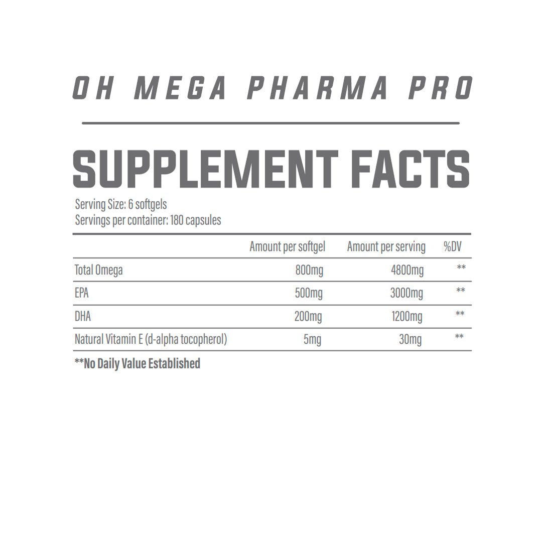 TBJP Oh-Mega Pharma Pro - 180 Softgels - Full Boar Sports