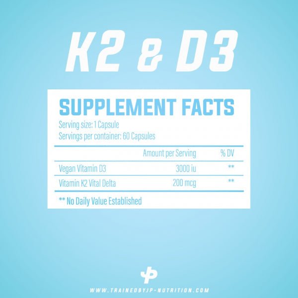 TBJP Vitamin K2 & D3 - 60 Capsules - Full Boar Sports